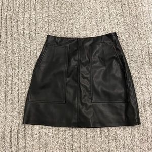 H&M Leather Skirt